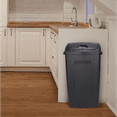 thumbnail image 6 of 13 Gallon Trash Can, Plastic Swing Top Kitchen Garbage Trash Can (Black), 6 of 6