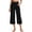 Black, variant on MLDRA Capri Wide Leg Sweatpants for Women Yoga Flare Petite Pants with Pockets Workout High Waist Pant Lightweight Cotton Work Pants Leggings for Summer (Available in Plus Size)