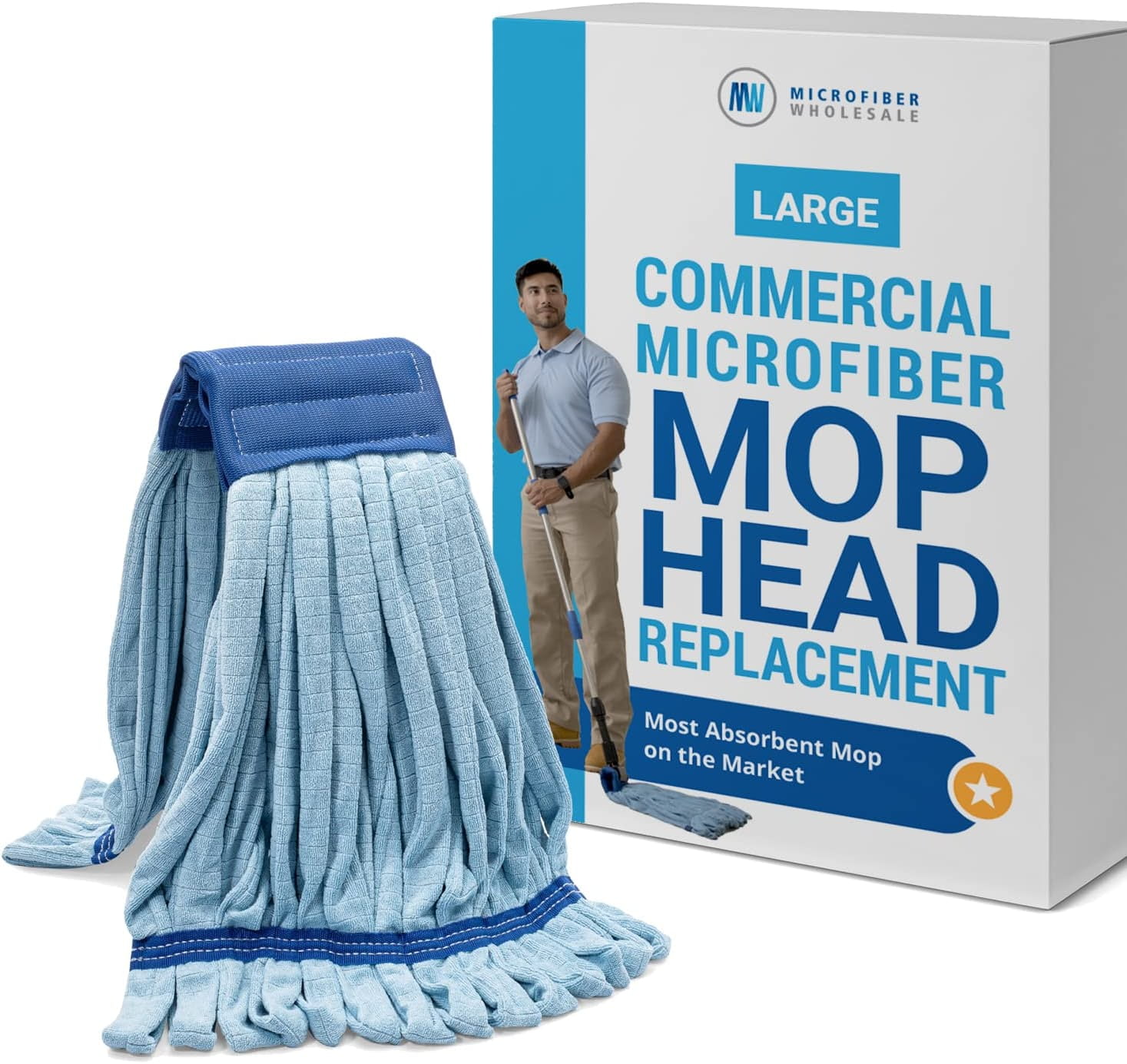 Medium Commercial Microfiber Tube Mop — Microfiber Wholesale