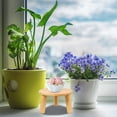 thumbnail image 2 of Taburete de madera para plantas, soporte redondo para macetas, soporte decorativo para plantas, pequeño elevador de madera, soporte para macetas para decoración de interiores del hogar, 2 of 7