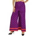 thumbnail image 5 of Amoghah Cotton Paisley Palazzo Womens Wear Elastic Waist Wide Leg Custom Pants, 5 of 5