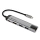 thumbnail image 1 of Verbatim 49141 Concentrador Multipuerto USB-C - USB 3.0 HDMI Gigabit Ethernet, Concentrador Multipuerto Plateado HD, 1 of 5
