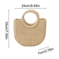 thumbnail image 3 of Straw Tote Bag Handmade Woven Beach Bag Summer Straw Handbag Boho Style Large Capacity Tote Bag for Women Travel Beach Vacation Picnic Resort Daily Use Stylish Rattan Carry Bag Lightweight Summer Use, 3 of 6