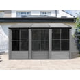 thumbnail image 1 of Gazebo Penguin Florence Ajouter Une Pièce avec Toit Métal 10 ft. x 12 ft. en Gris, 1 of 9