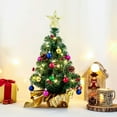 thumbnail image 3 of 60cm Mini Artificial Christmas Tree with Christmas Bauble Balls Ornaments, Small Potted Christmas Tree with Christmas Tree Star for Christmas Decorations, 3 of 3