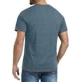 thumbnail image 2 of GIRUNS Men's Henley Short Sleeve Shirt Cotton Button T-Shirt Lightweight Summer Casual Tee Blue 2XL, 2 of 7