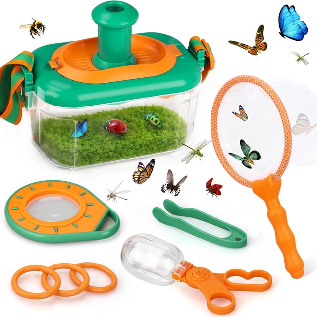 Bug Catcher TOY Life para niños al aire libre con red de mariposas y más