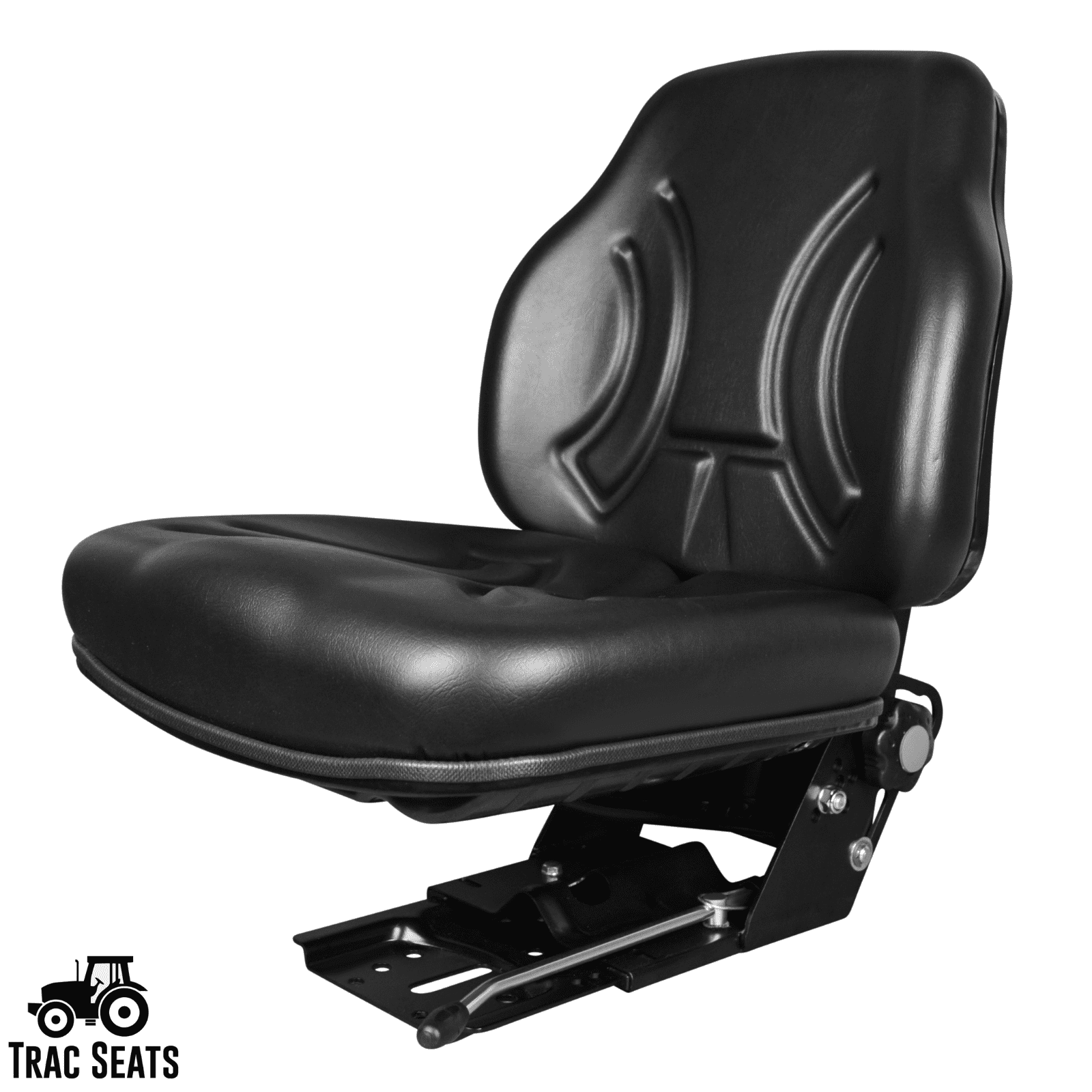 TRAC SEATS Black Suspension Seat for John Deere 5103 5200 5203 5210 5220 Tractor Same Day Shipping