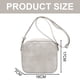 thumbnail image 2 of Bolso de mano de PU mini bolso de mano con cremallera nuevo bolso cuadrado pequeño retro Joker bolso de hombro blanco cremoso, 2 of 6