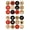 D, variant on Giyblacko Christmas Advent Calendar Numbers Sticker Stickers Christmas Gift Number Stickers 24 Stickers Round Christmas Seal