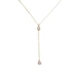 thumbnail image 1 of serony Simple Women Rhinestone Necklace Girl Simple Pendant Chain Adjustable Silver Gold Elegant Gift Jewelry, 1 of 9