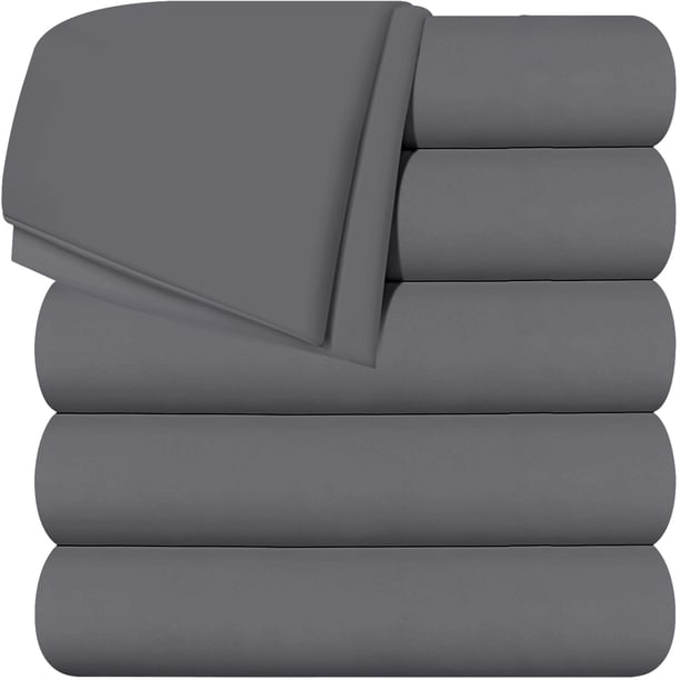 Flat Sheets Utopia - Juego de ropa de cama (6 unidades, microfibra cepillada)