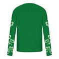 thumbnail image 5 of hotojiny Mens St Patrick's Day Shirts Casual Long Sleeve T-Shirt Big and Tall Green Print Crew Neck Tops Spring Clothes for Party, 5 of 5