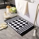 thumbnail image 4 of Yhmxh Alfombrillas de baño para baño Alfombra de baño Alfombrillas de baño de estilo conciso, antideslizantes, absorbentes y gruesas, para entrada, dormitorio Decoración del baño, 4 of 5