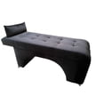 thumbnail image 1 of Camilla PARA lashista TU ESPACIO MUEBLES Minimalista Tela Suede Negro, 1 of 5
