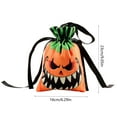 thumbnail image 4 of CASAFUN Halloween Bags, Large Capacity Pumpkin Skeleton Handbag Tote Bags with Handles, Halloween Party Favors Bags, Halloween Goody Bags for Snacks Candies, 4 of 7