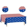 thumbnail image 2 of JoyMoreHome 54 x 108 Inch American Flag Disposable Plastic Tablecloth - Stars and Stripes Design for Dining, Picnic, 4th of July Patriotic Memorial Day Indoor Outdoor Decorations, 2 of 8