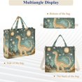 thumbnail image 6 of FORMRS Womens Corduroy Tote Bag Crossbody Shoulder Handbag with Pocket, Dinosaur with Stars, 6 of 7