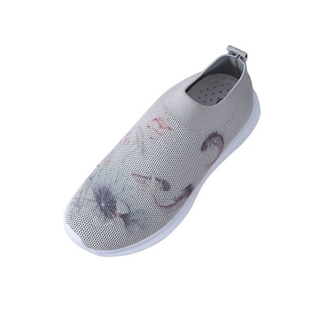 

CYMMPU Women s Sneakers Women s Fashion Casual Mesh Breathable Slip On Sneakers Loafers Shoes