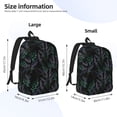 thumbnail image 4 of Naloa Canvas Backpack for Men Women Lavender Flowers Print Rucksack Casual Travel Daypack Large and Small Durable College Tote Satchel Bookbag for Teens, 4 of 8