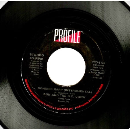 Ron And The D.C. Crew – Ronnies Rapp / Ronnies Rap (Instrumental) (7" Vinyl 45 RPM) (New)