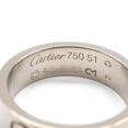 thumbnail image 3 of Pre-Owned Cartier Love Ring, 18K White Gold, for Men and Women, Silver, 3 of 6