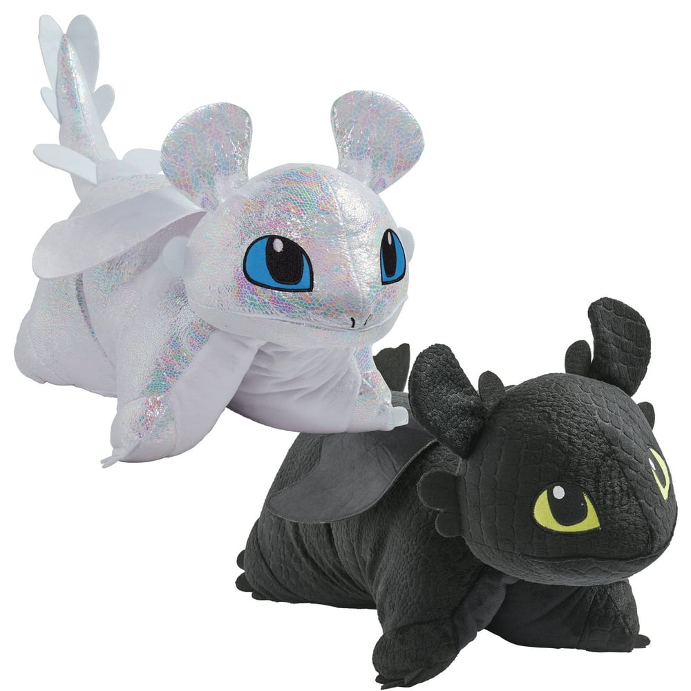 Pillow Pets NBCUniversal How to Train Your Dragon Toothless & Light Fury Pillow Pet Combo Pack