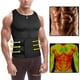 thumbnail image 3 of Chaleco moldeador de neopreno para hombre, chaleco entrenador de cintura, moldeador corporal de entrenamiento ajustable con doble cremallera para traje de Sauna, 3 of 5