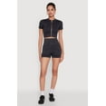 thumbnail image 3 of Women's Daisy Seamless Double Zip Front Crop Top, 3 of 5