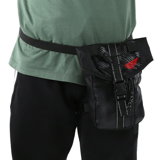 Bolsa de la Motocicleta de Cinta Poliqueta de Bolsillo de la Pierna del Muslo Nylon Impermeable para viajar en caminata