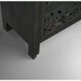 thumbnail image 4 of Taran Designs Fillian 6-drawer Floral Carved Solid Wood Chest in Black, 4 of 13