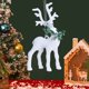 thumbnail image 5 of Christmas Flocking Wreath Cute Scene Solar Decorative Pendant, 5 of 6