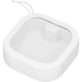 thumbnail image 1 of HUGFEGWE Hair Tie Organizer Boxes ABS Transparent Jewelry Box with Strap, Press to Open, Clear Small Containers Portable Hair Tie Holder for Rings, Earrings, Beads, Small Items(White) UA824-20945, 1 of 9