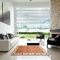 thumbnail image 7 of Ahgly Company Machine Washable Indoor Rectangle Abstract Grapefruit Red Area Rugs, 4' x 6', 7 of 7
