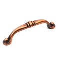 thumbnail image 3 of Lisbon - Zinc Die Cast, 96mm cc Pull in Antique Bronze/Copper, 3 of 5