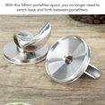 thumbnail image 4 of 54mm Coffee Machine Portafilter Spout Coffee Machine Accessory 304 Stainless Steel Coffee Portafilter Spout Bottomless Spouted with O Rings for Even Water Distribution, 4 of 7