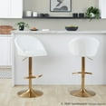 thumbnail image 4 of LumiSource Matisse Highback Adjustable Barstool - Set of 2, 4 of 10