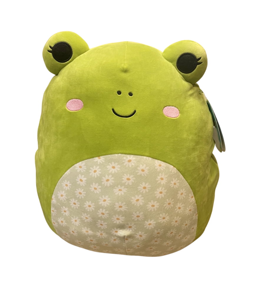 Squishmallows 16" Wendy the Frog with Flowers - Official Kellytoy Squishy Soft Plush Toy 2022