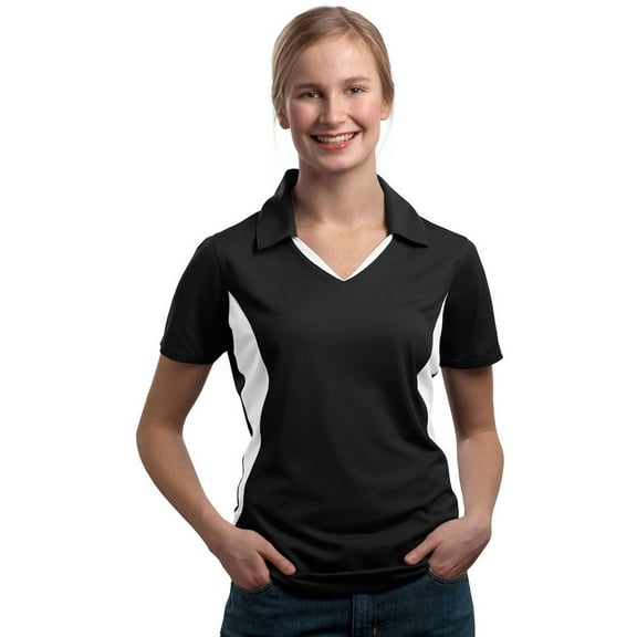 Sport-Tek Women's Side Blocked Performance Polo Shirt