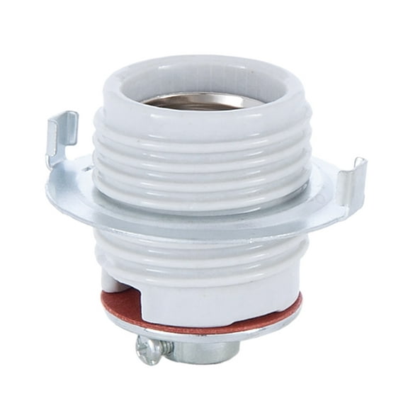 B&P Lamp® Keyless Porcelain Socket With Metal Ring