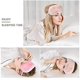 thumbnail image 2 of Nueva máscara de ojos de piel sintética, 2 uds., suave y liso, de felpa, satinada, cubierta para los ojos para dormir, venda para los ojos (rosa coral), 2 of 2