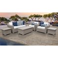 thumbnail image 2 of Coast Ensemble de Meubles de Patio en Osier d'Extérieur 7 Pcs en Blanc Voile, 2 of 2