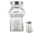 Dog, variant on Cat and Dog Salt and Pepper Shakers, Clear Glass Seasoning Dispensers with Stainless Steel Lids, Cute Kitchen Decor 4.3 x 2.8 inches
