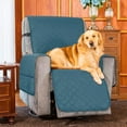 thumbnail image 3 of Subrtex Reversible Quilted Recliner Pet Friendly Slip Chair Cover , Turquoise, 3 of 8