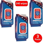 VIPY Premium Wipes, 240 sheet, 3 Packs