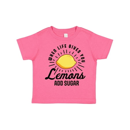 

Inktastic Summer when Life Gives You Lemons Add Sugar Gift Toddler Boy or Toddler Girl T-Shirt