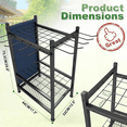 thumbnail image 3 of MENGFANYU-Garden Tool Organizer For Garage Organization, 3 Tier Yard Tool Storage Rack With 35 Long-Handled Tool Slots, Yard, for garage, Storage Racks, 3 of 5