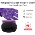 thumbnail image 3 of Cotton Kid's Windproof Waterproof Snow Ski Gloves, 3 of 6