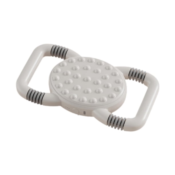 Masajeador abdominal eléctrico portátil, herramienta ideal para entrenamiento abdominal con vibración. Blanco