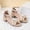 czb# Khaki348, variant on Kids Youth Girls Summer Princess Dress Shoes Solid Color Low Heel Ankle Strap Open Toe Cute Pearl Bow Sandals Summer Lightweight Elegant Wedding Birthday Party Shoes,Beige,10.5-11 Years